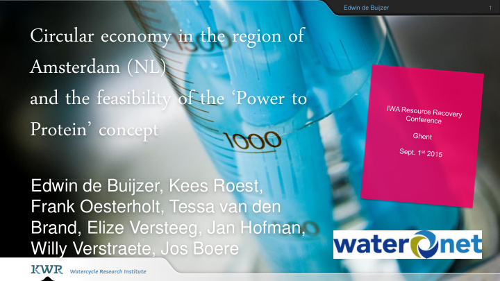 circular economy in the region of amsterdam nl and the