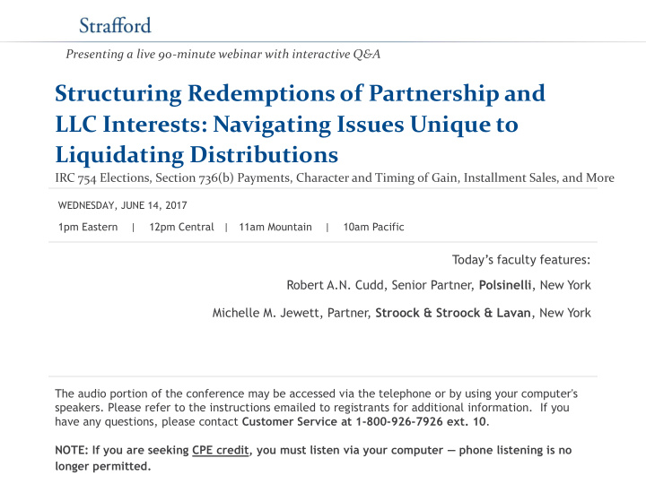 liquidating distributions