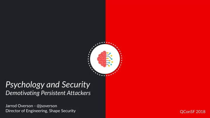psychology and security