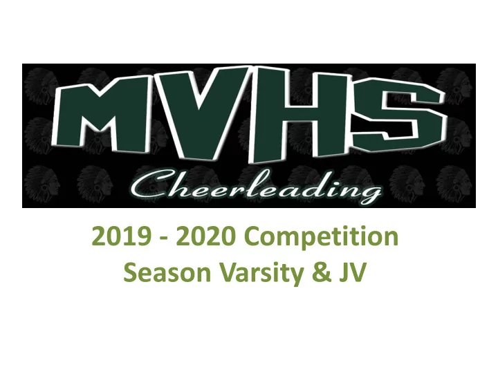 2019 2020 competition season varsity jv who is eligible