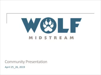 Community Presentation  April 25_26, 2019  Agenda  Rebrand  1  Access Pipeline  2  Alberta Carbon