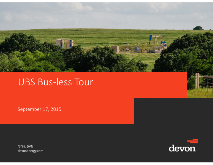 ubs bus less tour