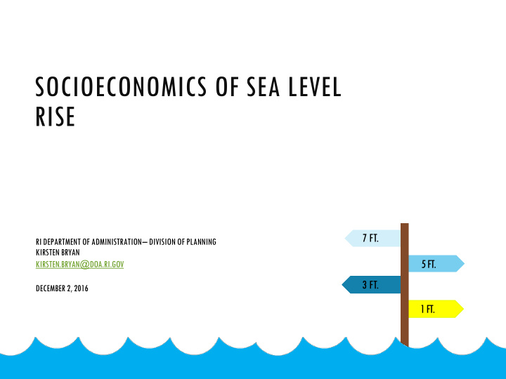 socioeconomics of sea level rise