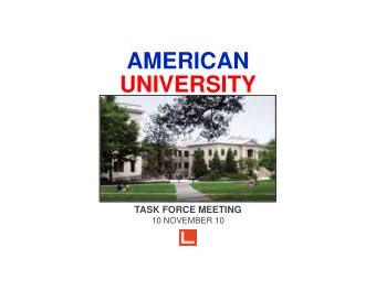 AMERICAN  UNIVERSITY  TASK FORCE MEETING  10 NOVEMBER 10  WARD  CIRCLE  AERIAL VIEW