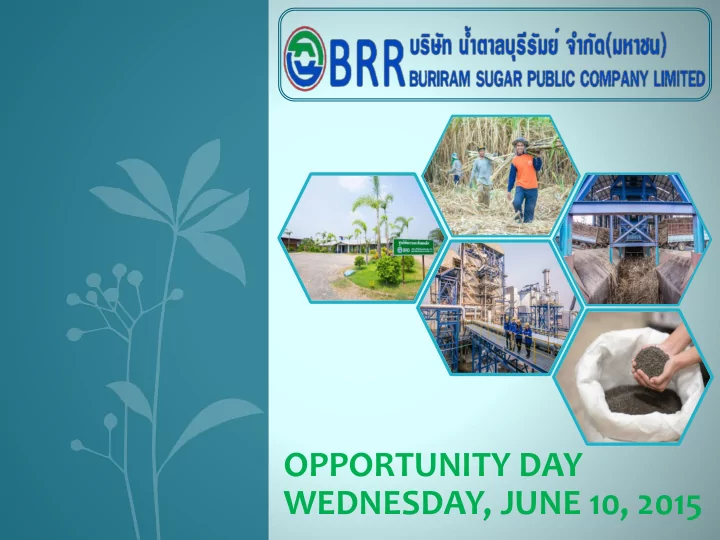 opportunity day wednesday june 10 2015 opportunity day