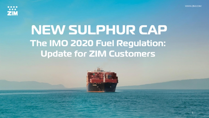 new sulphur cap