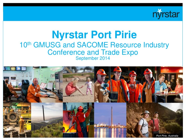nyrstar port pirie