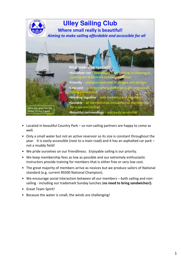 ulley sailing club