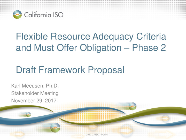 flexible resource adequacy criteria and must offer