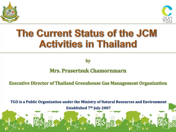 1 1 na onal policies related to jcm