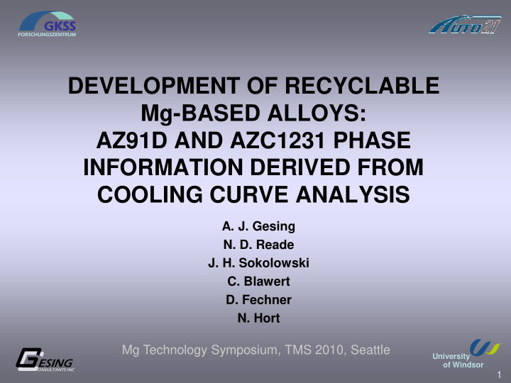 development of recyclable