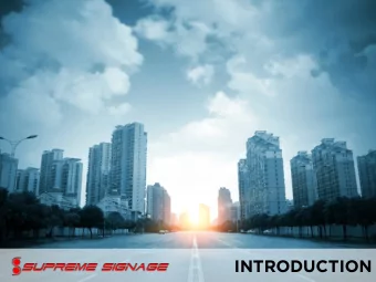 INTRODUCTION  PRODUCTS &amp; SERVICES: SIGNAGE Supreme Rubber is a South African signage company