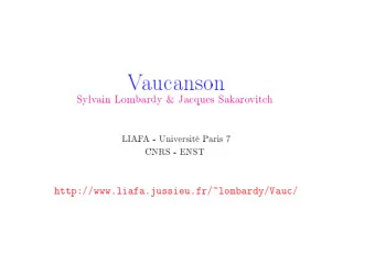 V  auanson  Sylv  ain  Lom  bardy  &amp;  Jaques  Sak  aro  vit  h  LIAF  A  -  Univ  ersit  P