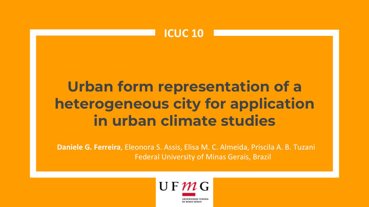 in urban climate studies