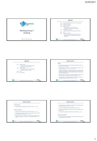 1  01/05/2017  Action items  Action items  Western horse mackerel  Southern horse mackerel