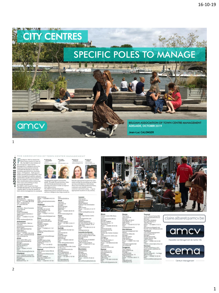 city y centre res specific poles to manage
