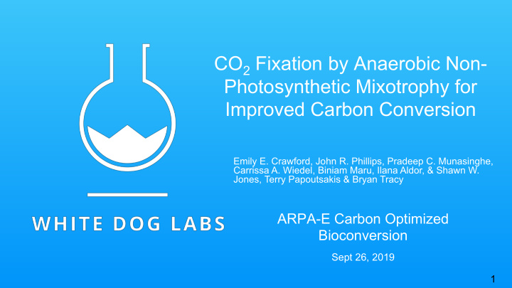 co 2 fixation by anaerobic non photosynthetic mixotrophy