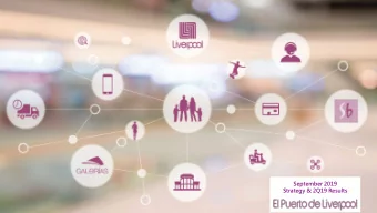 September 2019  Strategy &amp; 2Q19 Results  Safe Harbor  This presentation has been prepared by El