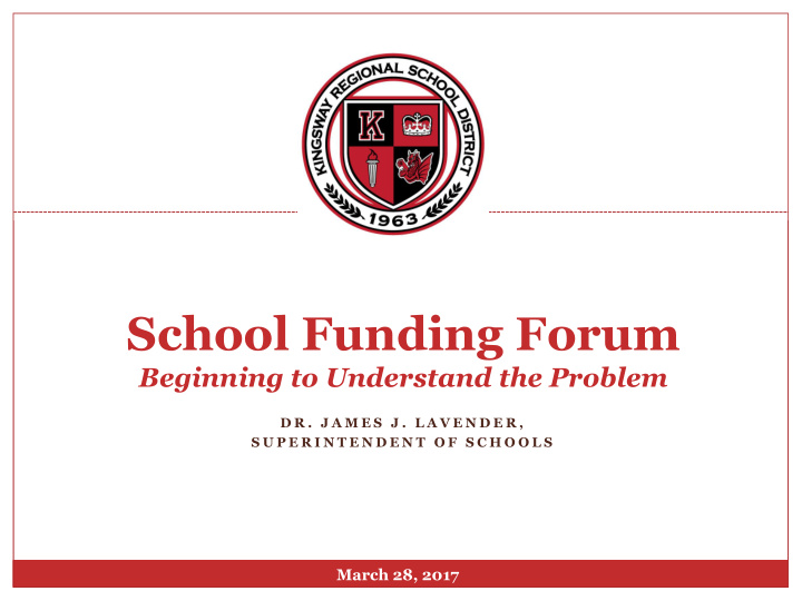 school funding forum