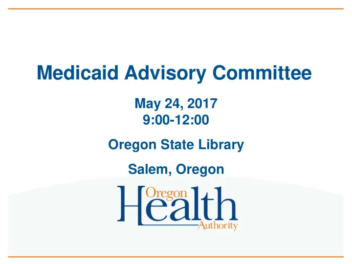 medicaid advisory committee