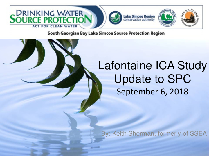 lafontaine ica study update to spc