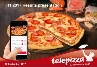 H1 2017 Results presentation  12 May 2016  19 September, 2017  19 September, 2017  1  Disclaimer