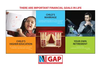 GAP  GAP  GOAL ACHIEVEMENT PROGRAMME THROUGH MF SIPS  Presenting  GAP  GAP  GOAL ACHIEVEMENT