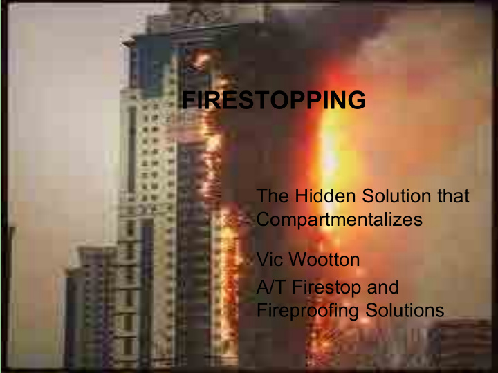 firestopping