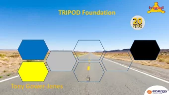 20  20  YEARS  YEARS  Tony Gower-Jones  Stichting Tripod Foundation  Building Better Performance