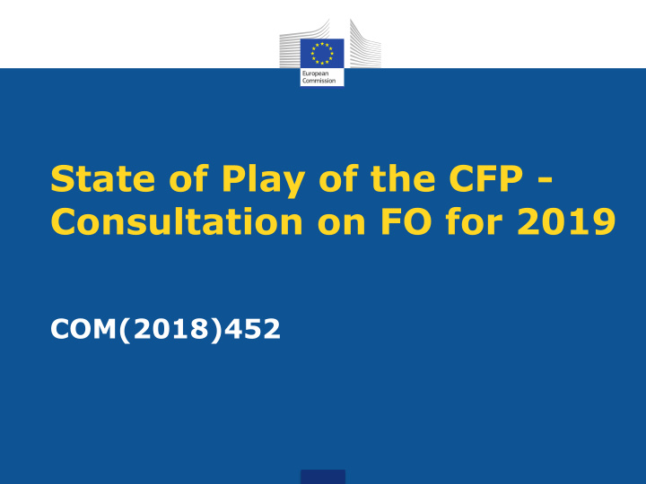 consultation on fo for 2019