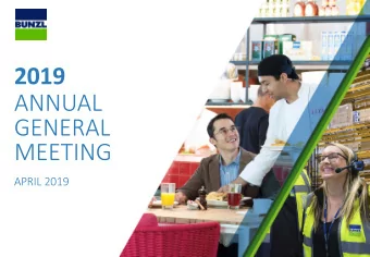 2019  ANNUAL  GENERAL  MEETING  APRIL 2019  INCOME STATEMENT  GROWTH  CONSTANT  m  2018  2017