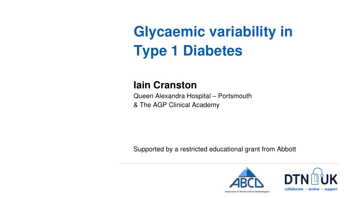 glycaemic variability in