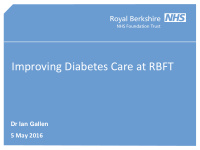 improving diabetes care at rbft