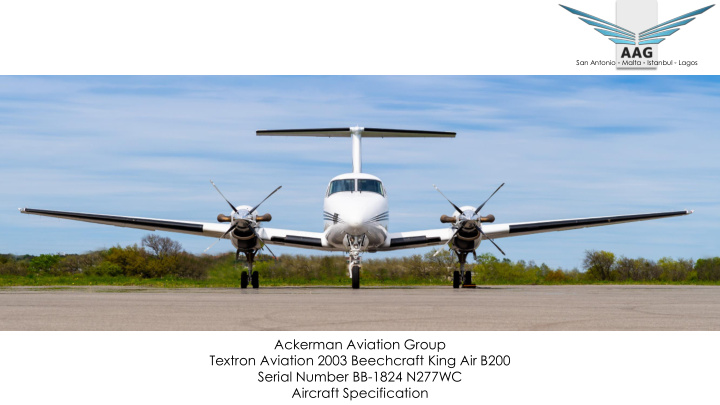 ackerman aviation group textron aviation 2003 beechcraft