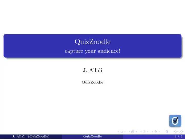 quizzoodle