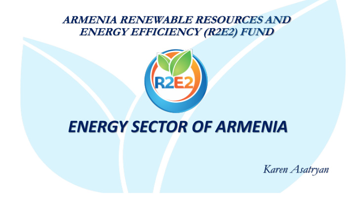 energy sector of armenia