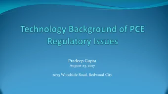 Pradeep Gupta  August 23, 2017  2075 Woodside Road, Redwood City  Overview  Electric utility