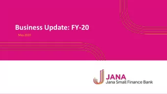 Business Update: FY-20  May 2020  Key Highlights  2  Key Highlights  3  Key Highlights Q4-FY 20