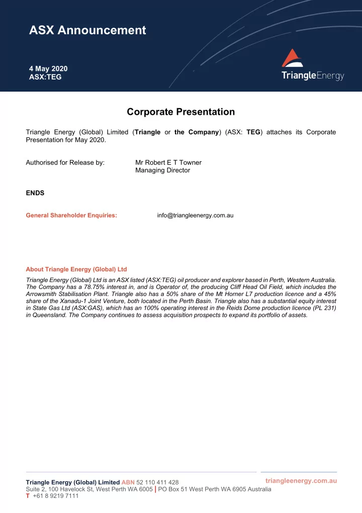 asx announcement