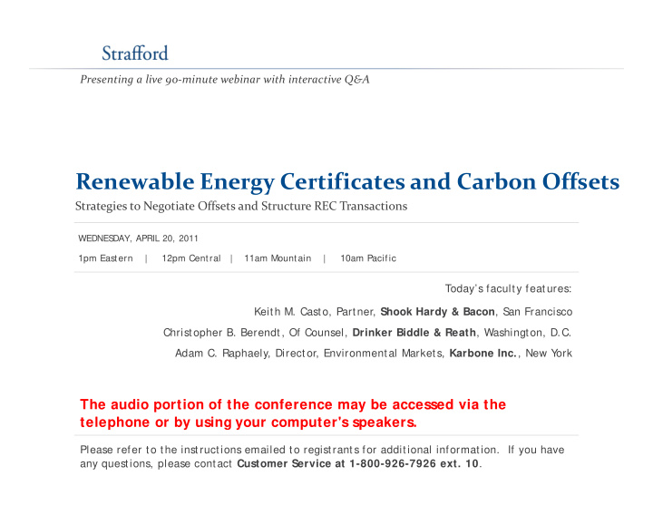 renewable energy certificates and carbon offsets