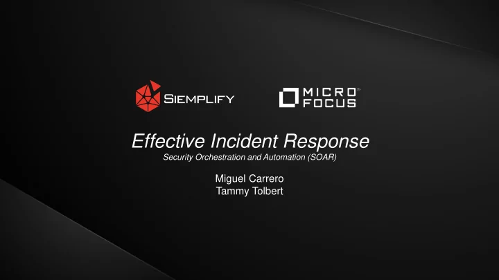 effective incident response