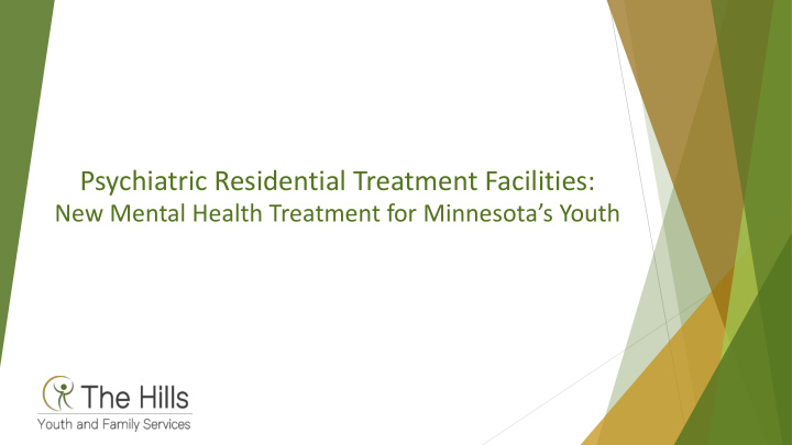 psychiatric residential treatment facilities