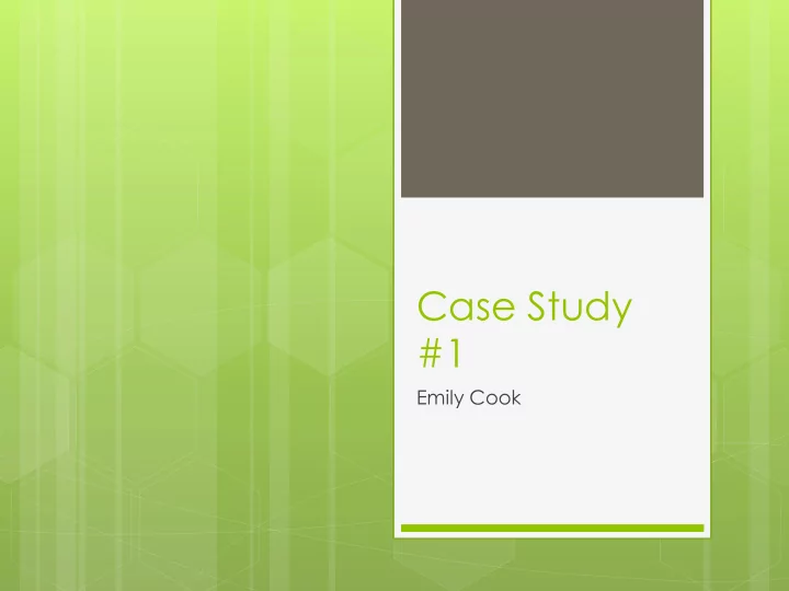 case study 1