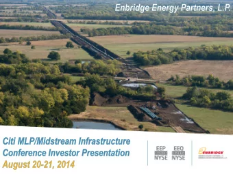 Legal Notice This presentation includes certain forward looking information (FLI) to provide