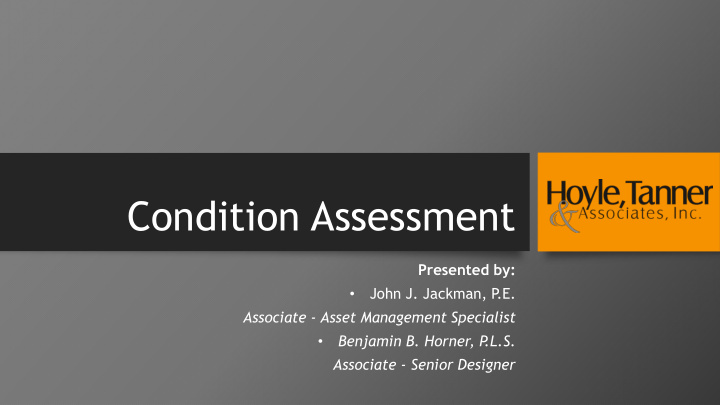 condition assessment