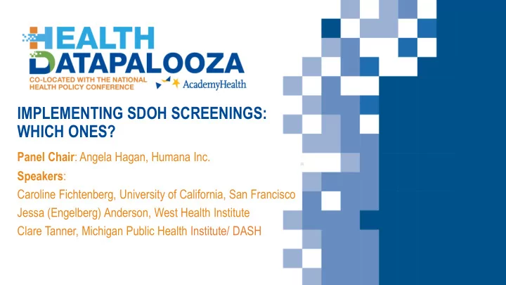 implementing sdoh screenings which ones