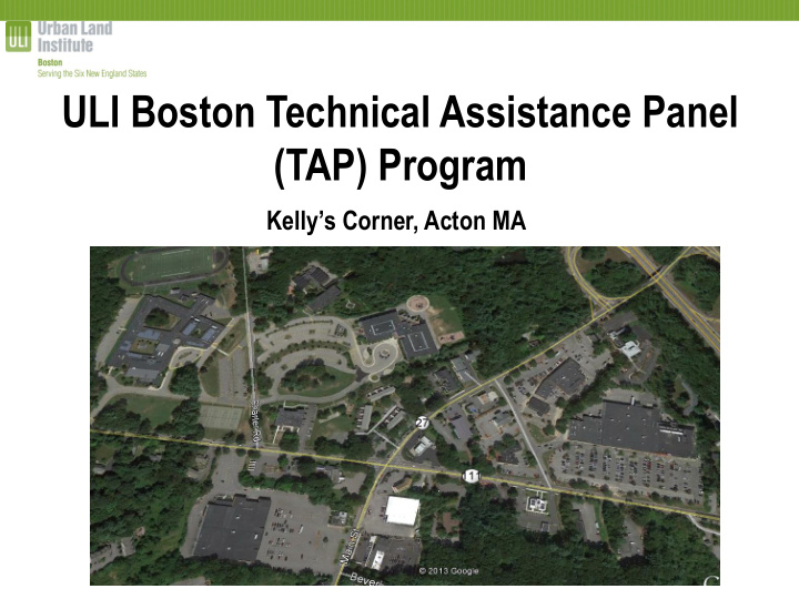 uli boston technical assistance panel tap program