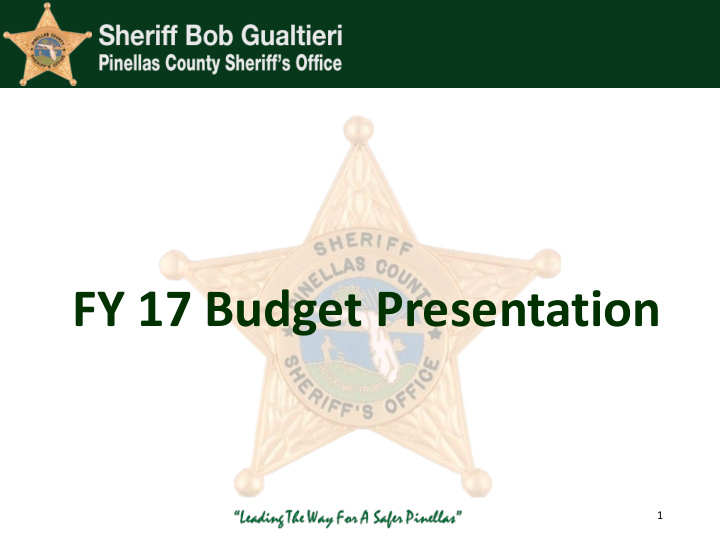 fy 17 budget presentation