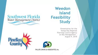 Island  Feasibility  Study  Presentation for the  Tampa Bay Regional  Planning Council Agency on