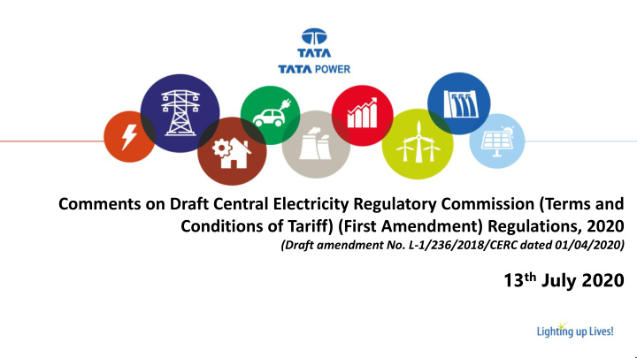 comments on draft central electricity regulatory